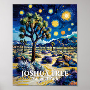 Aangepaste Joshua Tree Van Gogh Starry Night Moder Poster