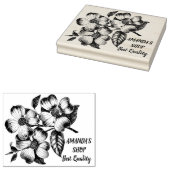 Aangepaste journaling decoratie en bedrijfsadres 	rubberstempel (Gestempeld)