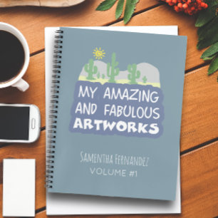Aangepaste Jouw naam Boho Artworks Notitieboek