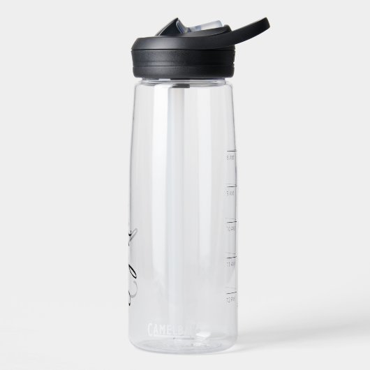Aangepaste Jouw naam Hydration Tracker Waterfles (Links)