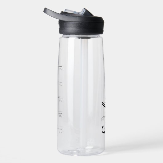 Aangepaste Jouw naam Hydration Tracker Waterfles (Rechts)
