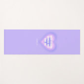 Aangepaste Jouw naam Paarse Aura Hart Manifestatie Yogamat (Voorkant (horizontaal))