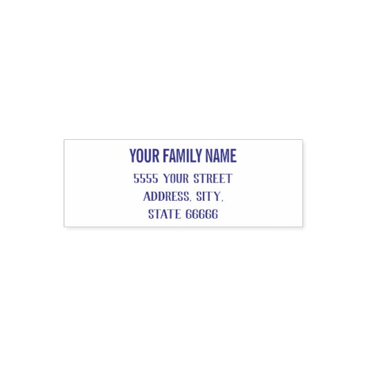 Aangepaste Jouw naam retouradres stempel (Design)