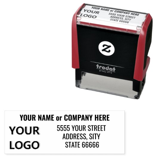 Aangepaste Jouw naam stempel Adres Logo (In situ)