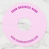 Aangepaste Jouw naam Tekst Wijnglas Label Kies Kle (Voorkant)