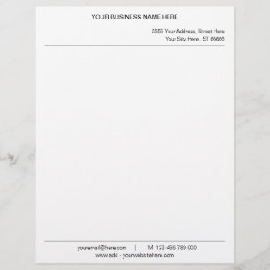 Aangepaste Jouw namen Adres Info Letterhead met Lo Briefhoofd