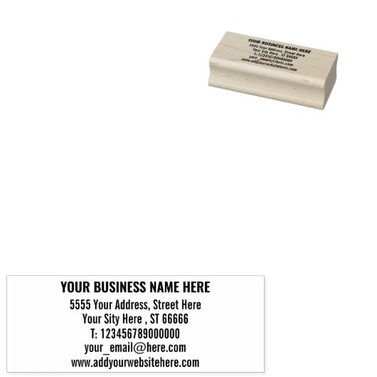Aangepaste Jouw namen Adresinformatie Rubber Stemp Rubberstempel (Gestempeld)