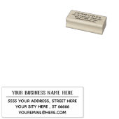 Aangepaste Jouw namen E-mailadres Rubber Stempel (Gestempeld)
