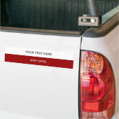 Aangepaste jouw tekst, afbeelding en achtergrondkl bumpersticker (Op Truck)