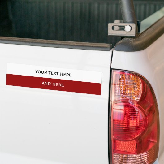 Aangepaste jouw tekst, afbeelding en achtergrondkl bumpersticker (Op Truck)