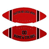 Aangepaste Jouw tekst en kleuren van Footballs (Panelen)