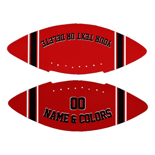 Aangepaste Jouw tekst en kleuren van Footballs (Panelen)