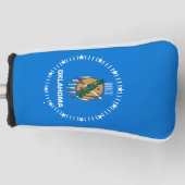 Aangepaste Jouw tekst Oklahoma State Flag op een Golfheadcover (Voorkant)