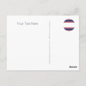 Aangepaste jouw tekst, teken, afbeelding en achter briefkaart (Achterkant)