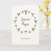 Aangepaste Joyeuses Pâques Kaart (Gele Bloem)