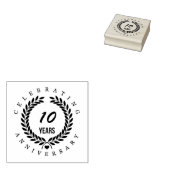 Aangepaste Jubilea bladkrans Rubberstempel (Gestempeld)