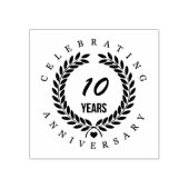 Aangepaste Jubilea bladkrans Rubberstempel (Afrduk)