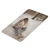 Aangepaste Jubileum Foto Gepersonaliseerde tekst m Magneet (Linkerzijde)