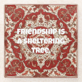 Aangepaste Jubileum Gifts voor Vrienden Perzische  Glazen Onderzetter