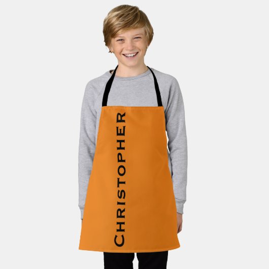 Aangepaste jumbo Bold naam Kies uw kleur Schort (Gedragen)