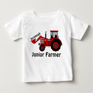 Aangepaste "Junior Farmer" en rode tractor
