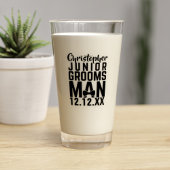 Aangepaste Junior Groomsman Naam Keepsake Glass Glas