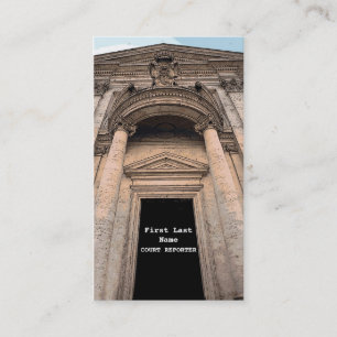 Aangepaste juridische gebouw rechtbank verslaggeve visitekaartje