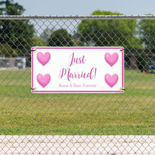 Aangepaste 'Just Married' Banner (Insitu)