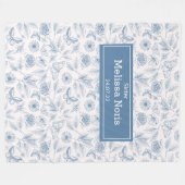 Aangepaste JW Baptisme-cadeaus voor zusters- blauw Fleece Deken (Voorkant (Horizontaal))