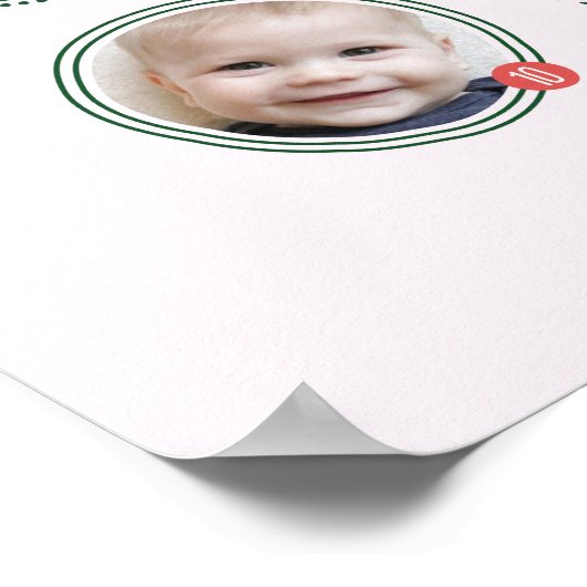 Aangepaste K-naam Eerste jaar Fotocollage Keepomwi Poster (Hoek)