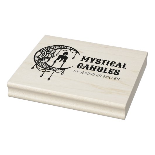 Aangepaste kaars Small Business, grote verpakking Rubberstempel (Stempel)