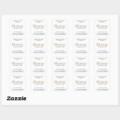 Aangepaste Kaarslabelsticker  Vierkante Sticker (Vel)