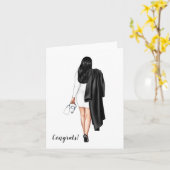 Aangepaste Kaart Afstuderen voor vrouwen die verpl (Gele Bloem)