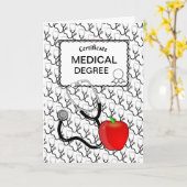 Aangepaste Kaart met certificaat voor gezondheidsz (Gele Bloem)