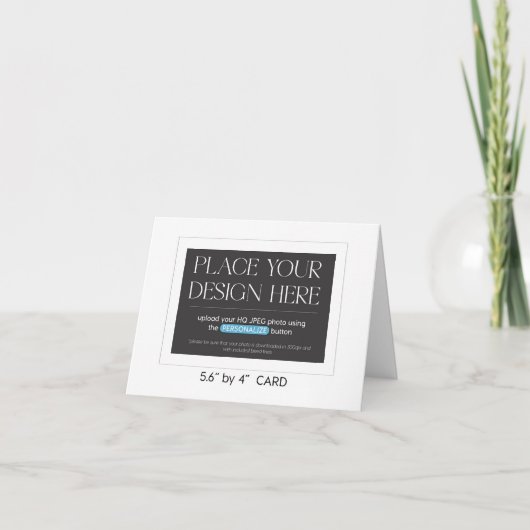 Aangepaste kaart met dank - 5.6 x 4 inches (Voorkant)