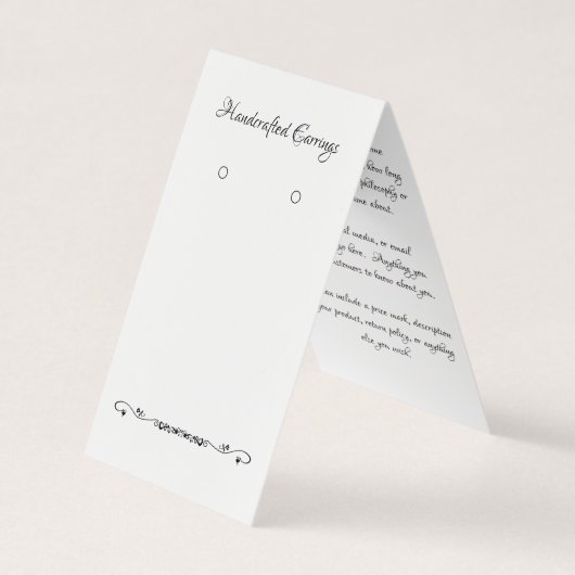Aangepaste Kaart met schuifregelaar voor thuisgebr Visitekaartjes (Voorkant)