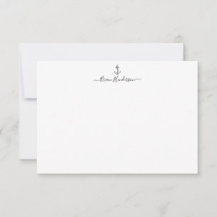 Aangepaste Kaart voor anker/zeilblad Notitiekaartje