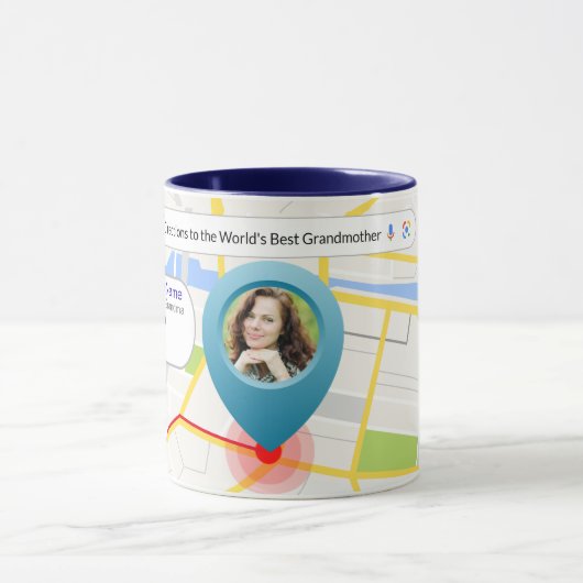 Aangepaste kaart voor de beste grootmoeder-Mok ter Mok (Midden)