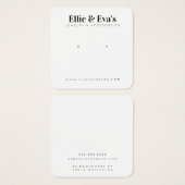 Aangepaste Kaart voor juwelen in schoon modern des (Voorkant /achterkant)