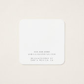 Aangepaste Kaart voor juwelen in schoon modern des (Achterkant)