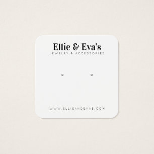 Aangepaste Kaart voor juwelen in schoon modern des