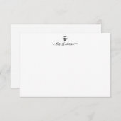 Aangepaste  kaart voor koninginnen notitiekaartje (Voorkant / Achterkant)