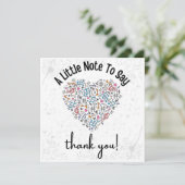 Aangepaste Kaart voor muziekdocenten, bedankt (Staand voorkant)