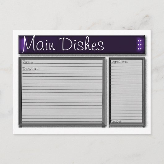 Aangepaste kaart voor Paarse accenten (Voorkant)