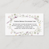 Aangepaste Kaart voor Wilde Bloemen Aangepaste geg (Voorkant)