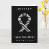 Aangepaste Kaart voor wit en zwart bewustzijn (Gele Bloem)