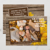 Aangepaste Kaart zonder winstoogmerk met cadeau vo (Voorkant / Achterkant)