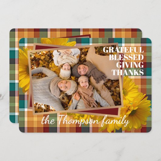 Aangepaste Kaart zonder winstoogmerk met cadeau vo (Voorkant / Achterkant)