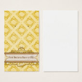 Aangepaste kaarten Gele DisplayCard Visitekaartjes (Voorkant /achterkant)