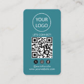 Aangepaste Kaarten Modern, Social Media QR Visitekaartje (Voorkant)